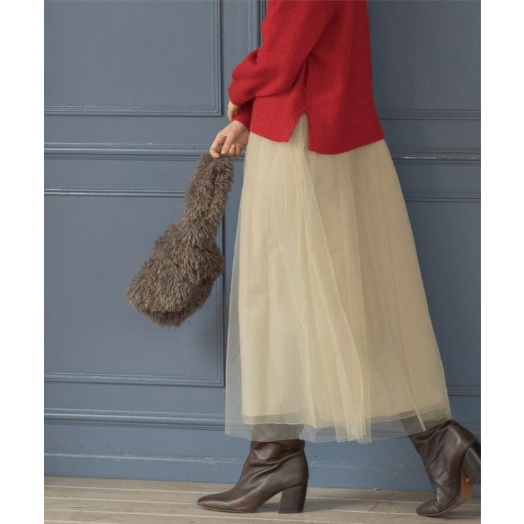 チュールイージーギャザースカート【洗濯機OK】 | OPAQUE.CLIP | 詳細画像17 