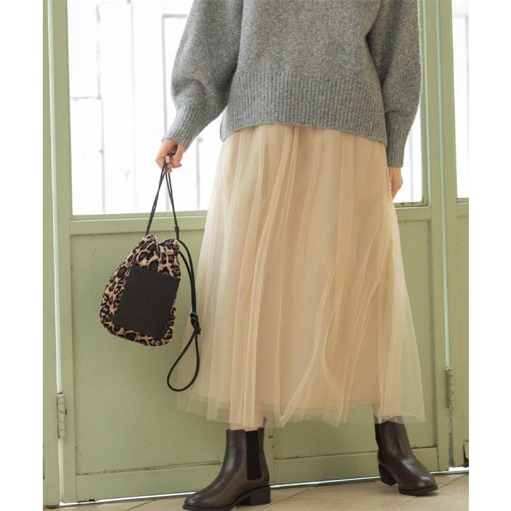 チュールイージーギャザースカート【洗濯機OK】 | OPAQUE.CLIP | 詳細画像21 