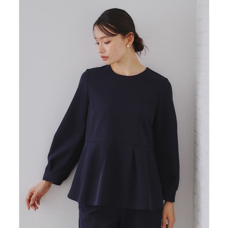 《通勤 セレモニー セットアップ対応》ペプラムブラウス | OPAQUE.CLIP | 詳細画像20 