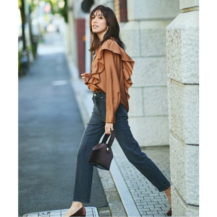 【大草直子さんコラボ】ラッフルブラウス | OPAQUE.CLIP | 詳細画像1 