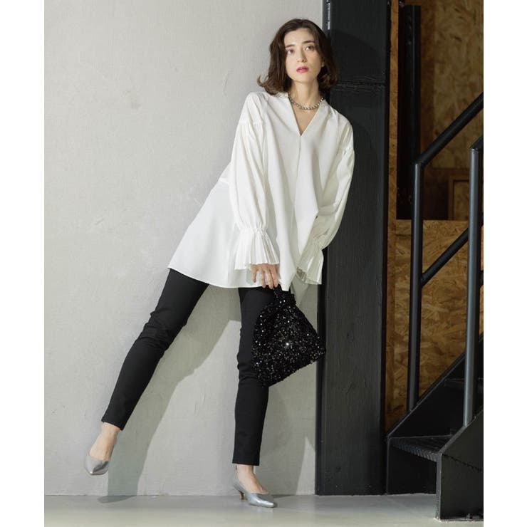 《SS-LLsize》ライクラストレッチスキニーデニムパンツ【洗濯機洗い可】 | OPAQUE.CLIP | 詳細画像2 