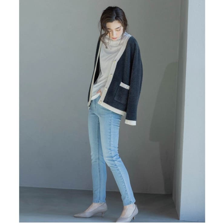 《SS-LLsize》ライクラストレッチスキニーデニムパンツ【洗濯機洗い可】 | OPAQUE.CLIP | 詳細画像7 