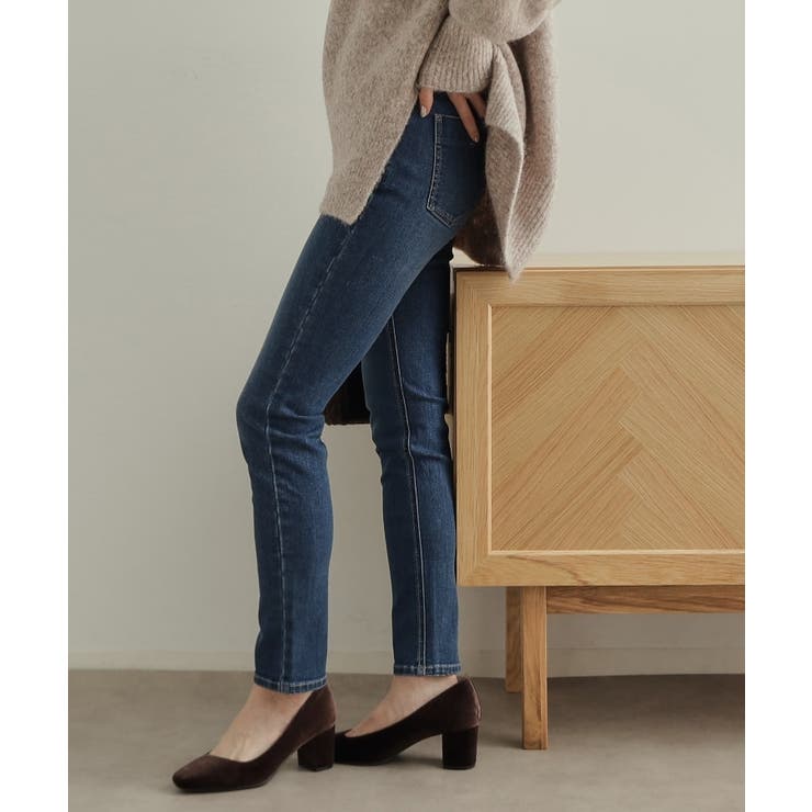 SS-LLsize》ライクラストレッチスキニーデニムパンツ【洗濯機洗い可