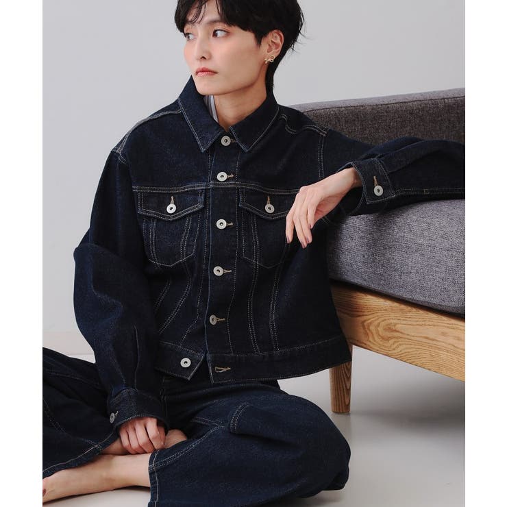 23区　ストレッチ　デニムジャケット　洗濯可能　着用感のない美品　サイズ44 洗える】23区DENIM ストレッチ ジャケット / 23区