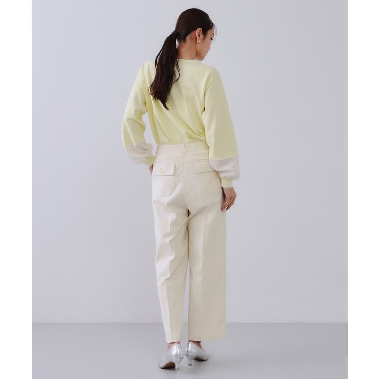 《S-LLサイズ》ストレッチベイカーワイドパンツ【洗濯機洗い可】 | OPAQUE.CLIP | 詳細画像24 