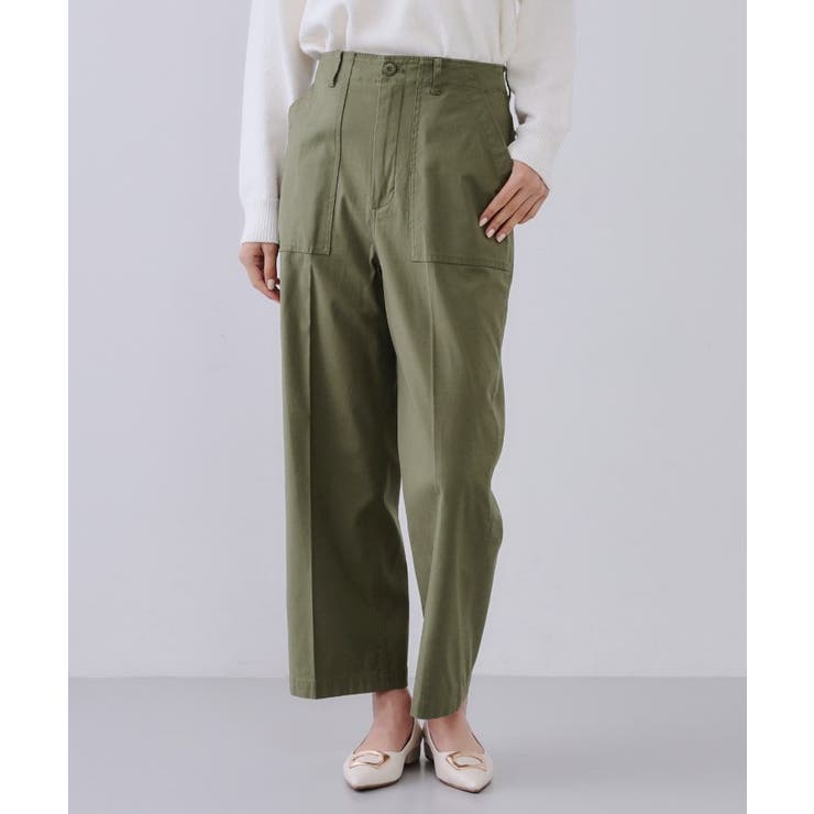 《S-LLサイズ》ストレッチベイカーワイドパンツ【洗濯機洗い可】 | OPAQUE.CLIP | 詳細画像35 