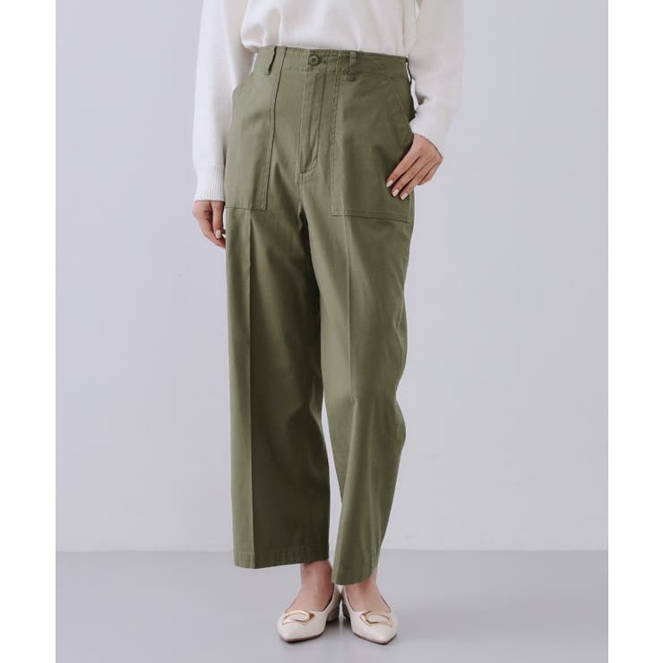 《S-LLサイズ》ストレッチベイカーワイドパンツ【洗濯機洗い可】 | OPAQUE.CLIP | 詳細画像42 