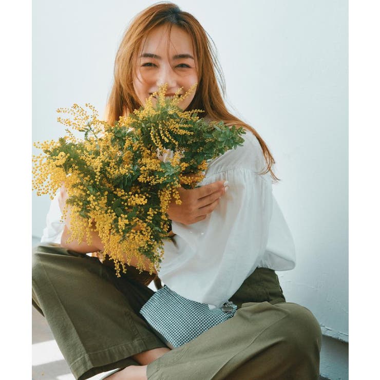 《S-LLサイズ》ストレッチベイカーワイドパンツ【洗濯機洗い可】 | OPAQUE.CLIP | 詳細画像1 