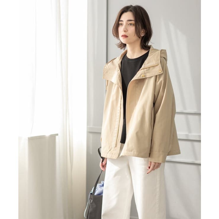 《SS-LLsize》撥水フードブルゾン【洗濯機洗い可/花粉対応】 | OPAQUE.CLIP | 詳細画像6 