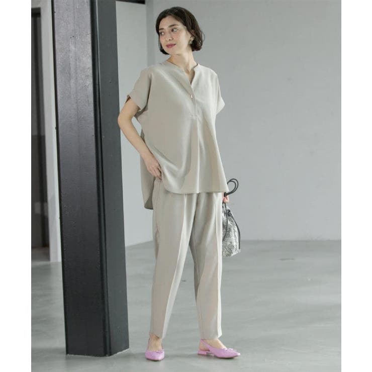 《6色展開 丈が選べる》美脚イージーテーパードパンツ セットアップ対応【ストレッ… | OPAQUE.CLIP | 詳細画像12 