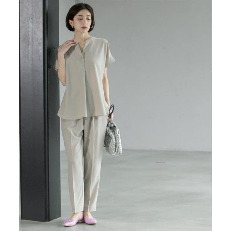 《6色展開 丈が選べる》美脚イージーテーパードパンツ セットアップ対応【ストレッ… | OPAQUE.CLIP | 詳細画像15 