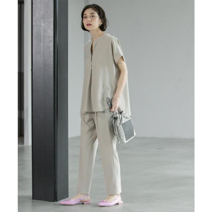 《6色展開 丈が選べる》美脚イージーテーパードパンツ セットアップ対応【ストレッ… | OPAQUE.CLIP | 詳細画像17 