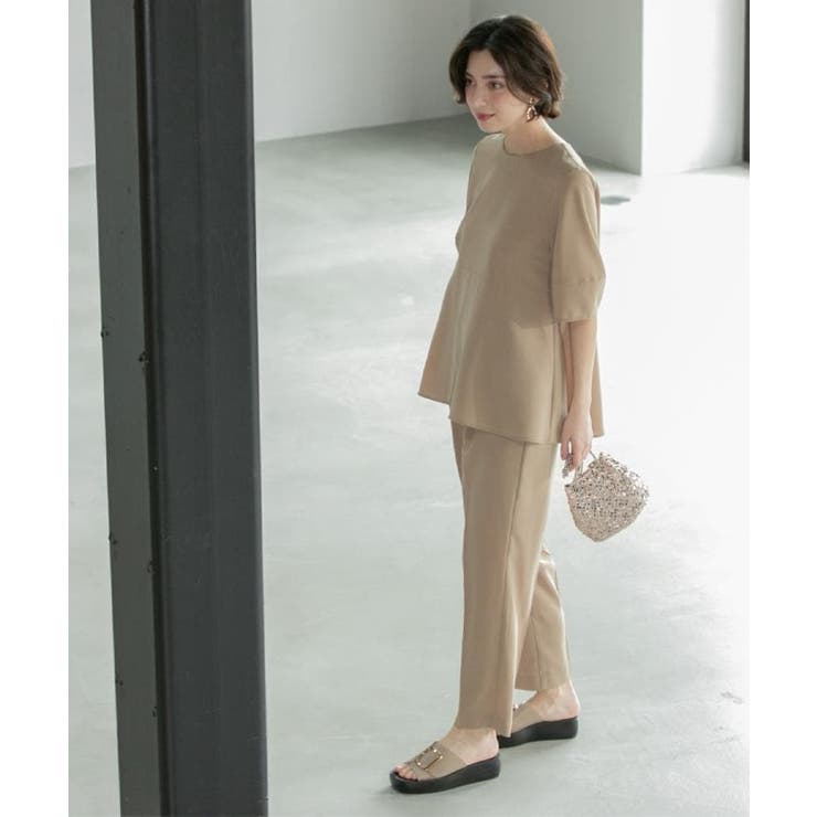 《6色展開 丈が選べる》美脚イージーテーパードパンツ セットアップ対応【ストレッ… | OPAQUE.CLIP | 詳細画像32 