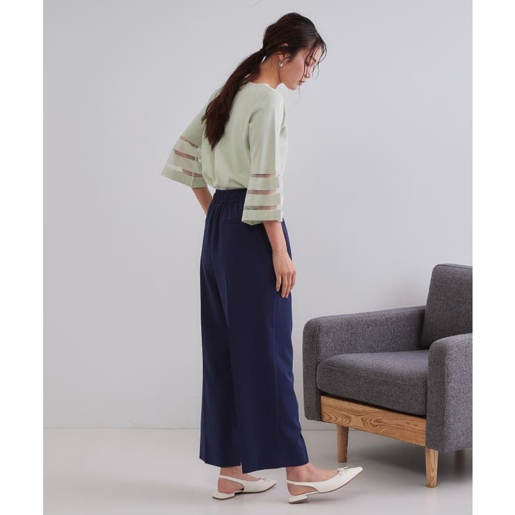 《6色展開 丈が選べる》美脚イージーワイドパンツ セットアップ対応【ストレッチ | OPAQUE.CLIP | 詳細画像48 