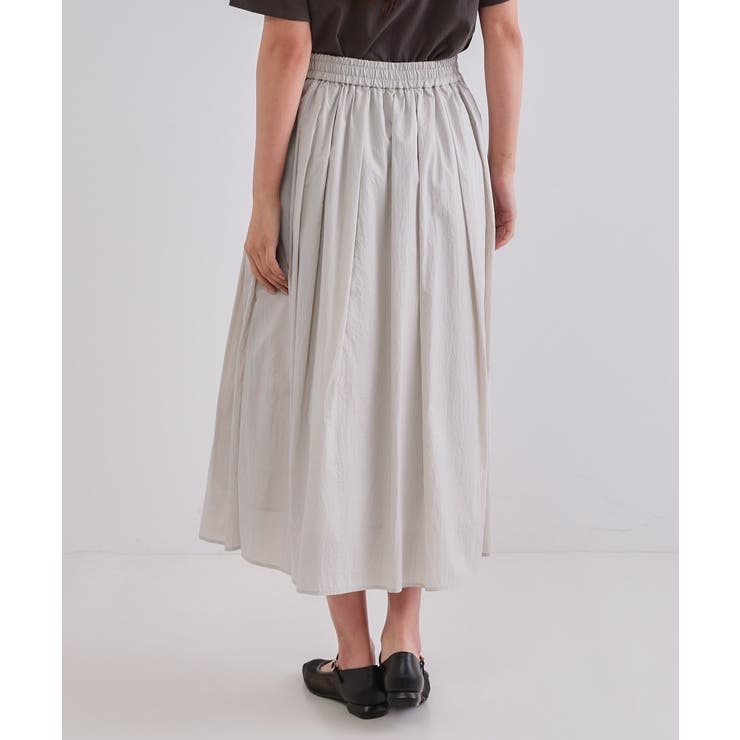 シアーヴィンテージイージーフレアスカート【洗濯機洗い可】 | OPAQUE.CLIP | 詳細画像46 