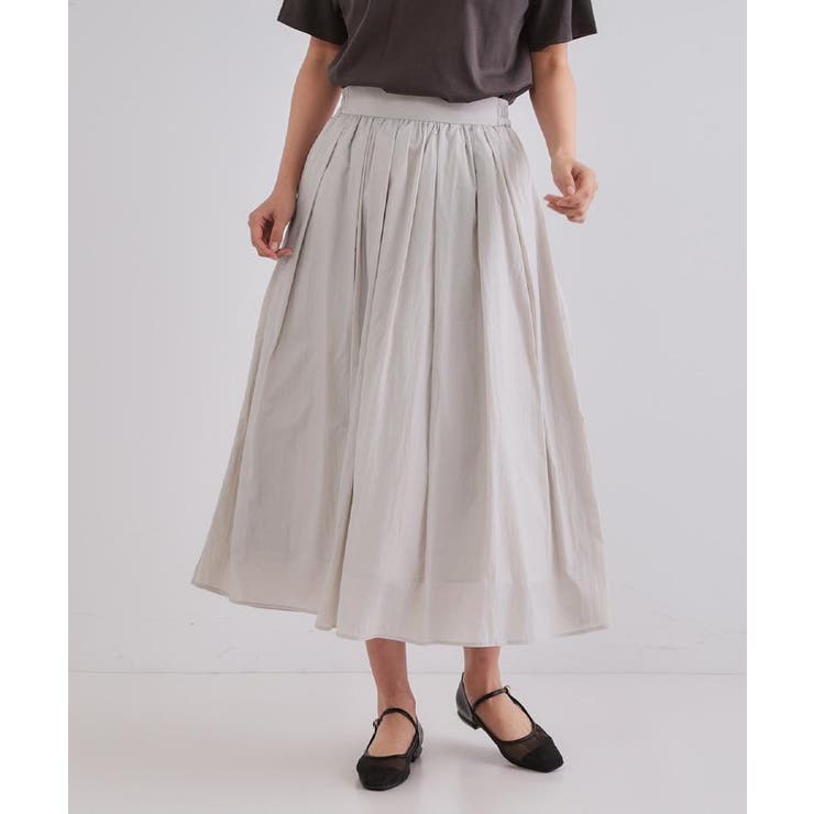 シアーヴィンテージイージーフレアスカート【洗濯機洗い可】 | OPAQUE.CLIP | 詳細画像50 