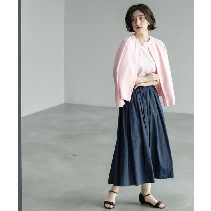 シアーヴィンテージイージーフレアスカート【洗濯機洗い可】 | OPAQUE.CLIP | 詳細画像8 