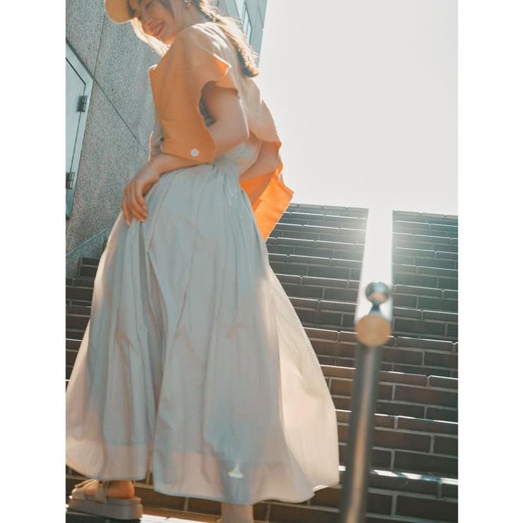 シアーヴィンテージイージーフレアスカート【洗濯機洗い可】 | OPAQUE.CLIP | 詳細画像3 