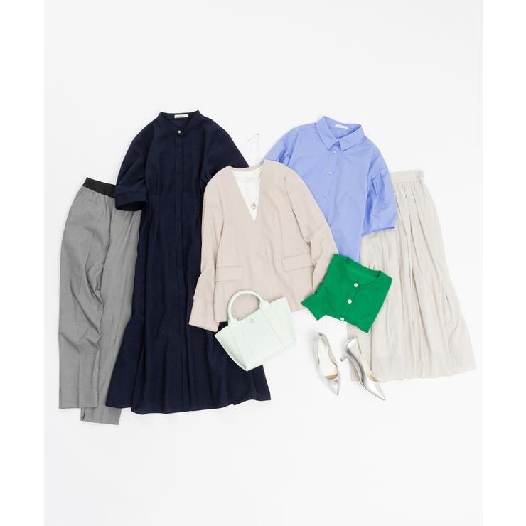 シアーヴィンテージイージーフレアスカート【洗濯機洗い可】 | OPAQUE.CLIP | 詳細画像51 