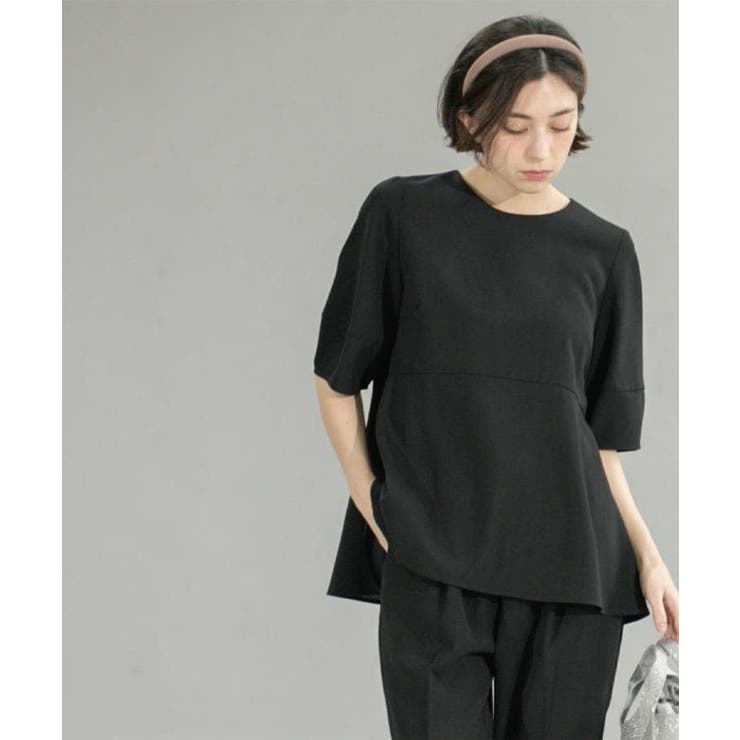 ストレッチペプラムブラウス セットアップ対応 | OPAQUE.CLIP | 詳細画像3 