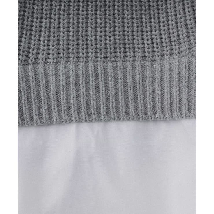 レイヤード風ミドルゲージニット【洗濯機洗い可】 | OPAQUE.CLIP | 詳細画像8 