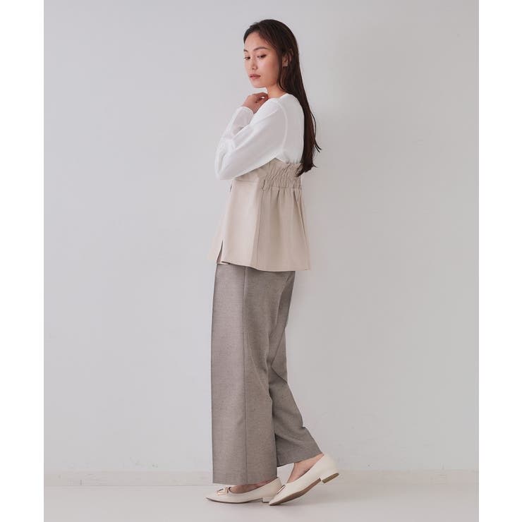 ベルト付ビスチェドッキングカットソー【洗濯機洗い可】 | OPAQUE.CLIP | 詳細画像9 