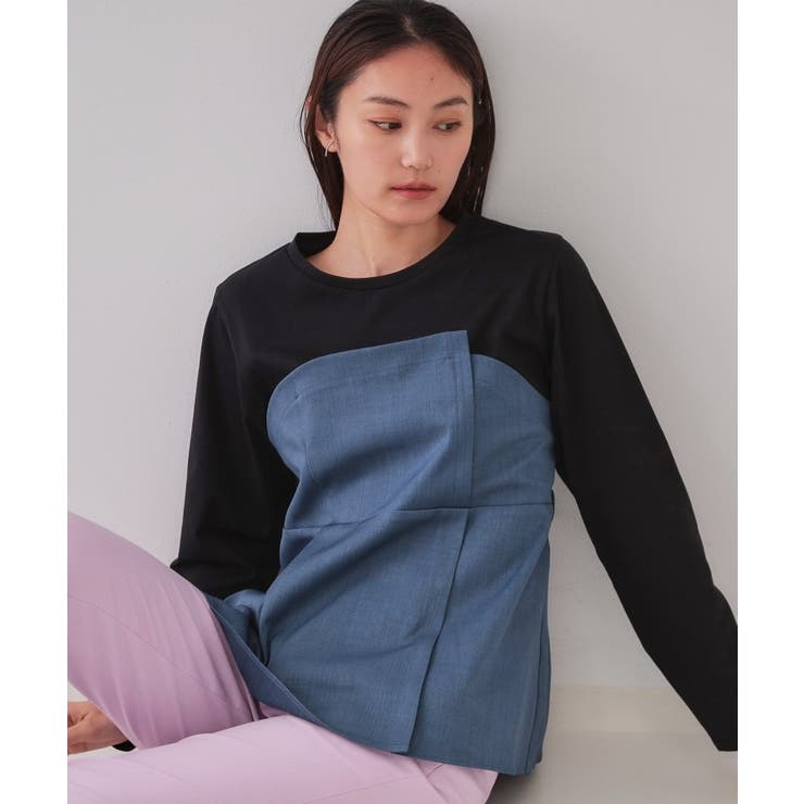 ベルト付ビスチェドッキングカットソー【洗濯機洗い可】 | OPAQUE.CLIP | 詳細画像11 