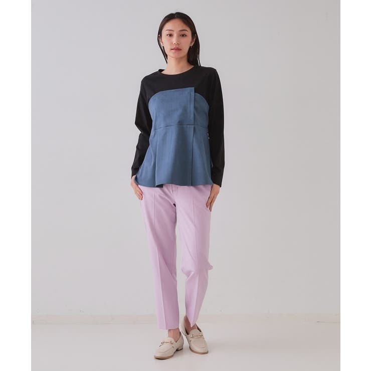 ベルト付ビスチェドッキングカットソー【洗濯機洗い可】 | OPAQUE.CLIP | 詳細画像14 