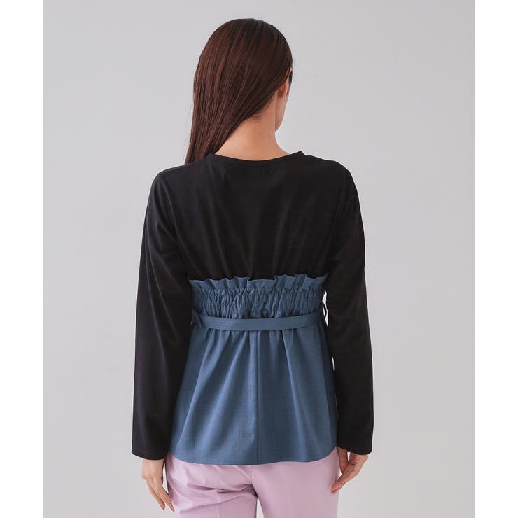 ベルト付ビスチェドッキングカットソー【洗濯機洗い可】 | OPAQUE.CLIP | 詳細画像19 