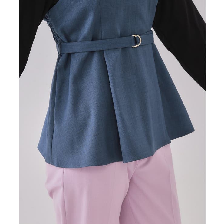 ベルト付ビスチェドッキングカットソー【洗濯機洗い可】 | OPAQUE.CLIP | 詳細画像22 