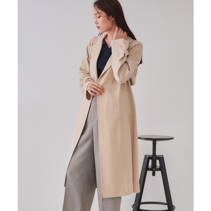 《大人百花掲載》リラクシートレンチコート【洗える】 | OPAQUE.CLIP | 詳細画像1 