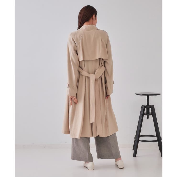 《大人百花掲載》リラクシートレンチコート【洗える】 | OPAQUE.CLIP | 詳細画像3 