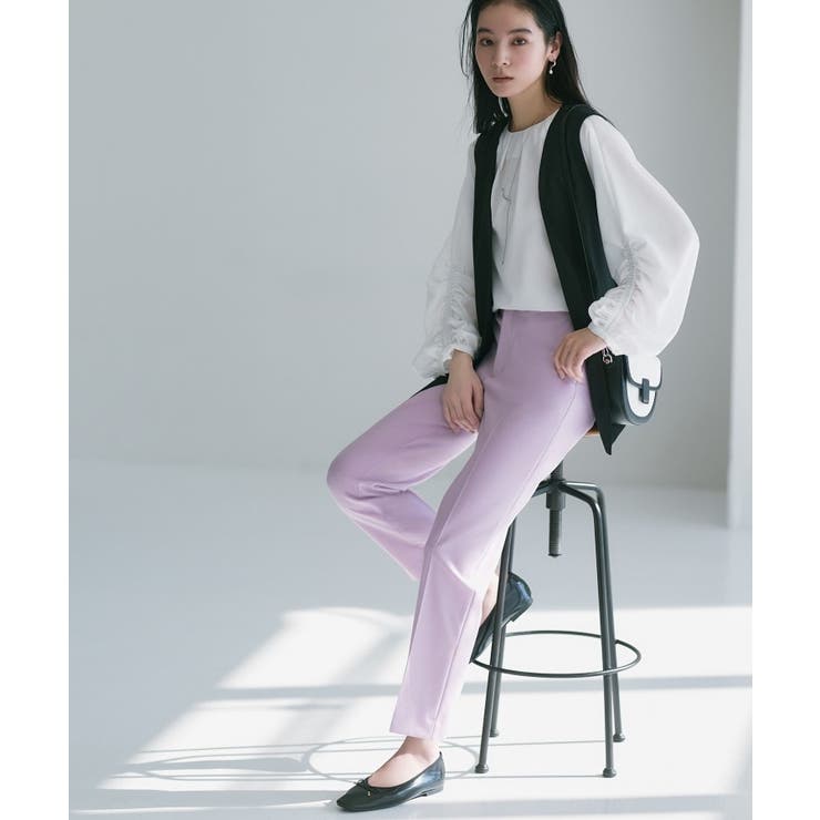 美脚ストレッチテーパードパンツ【洗濯機洗い可】 | OPAQUE.CLIP | 詳細画像3 