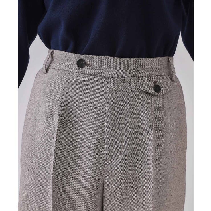 麻混ラメワイドパンツ【洗濯機洗い可】 | OPAQUE.CLIP | 詳細画像12 