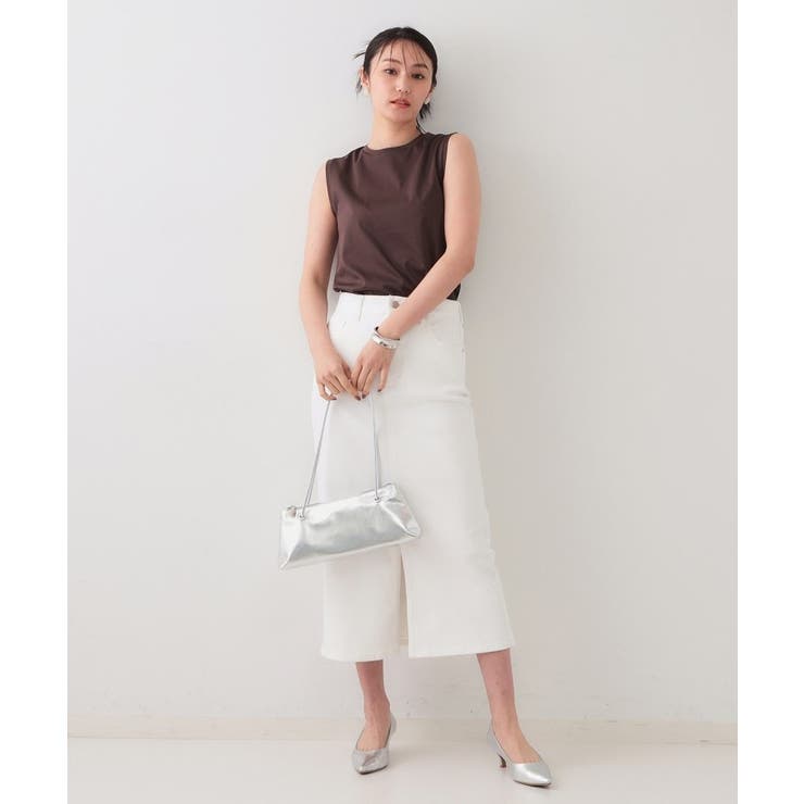 《5色展開》ベーシックノースリーブトップス【接触冷感/洗濯機洗い可】 | OPAQUE.CLIP | 詳細画像25 