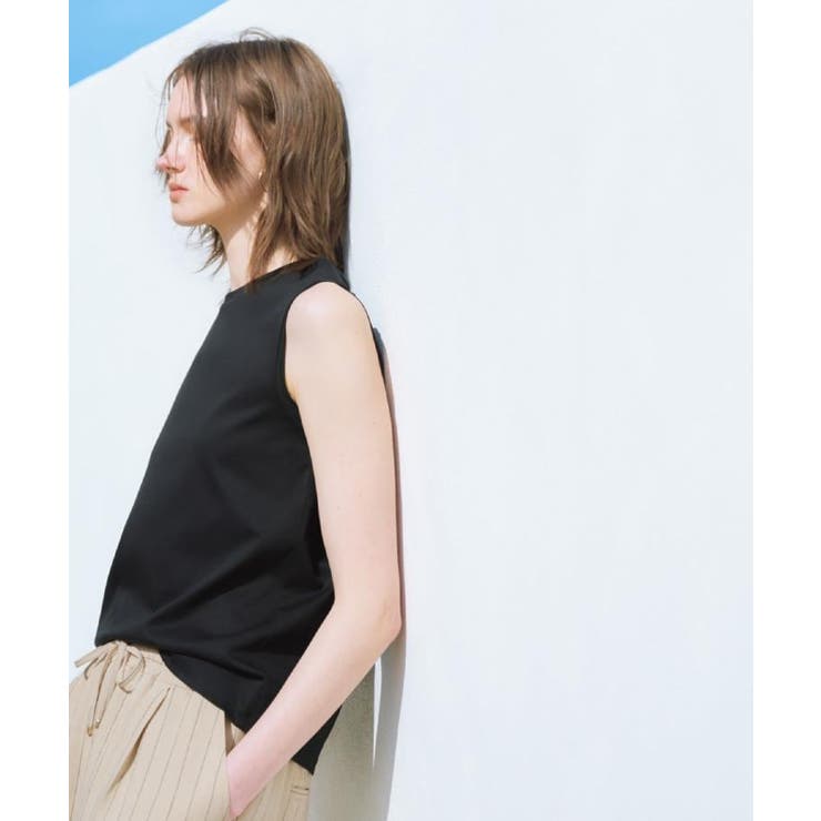 《5色展開》ベーシックノースリーブトップス【接触冷感/洗濯機洗い可】 | OPAQUE.CLIP | 詳細画像4 