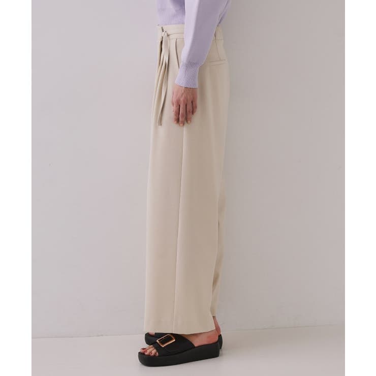 ラップベルトワイドパンツ【洗濯機洗い可】 | OPAQUE.CLIP | 詳細画像10 