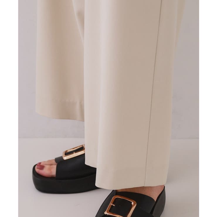 ラップベルトワイドパンツ【洗濯機洗い可】 | OPAQUE.CLIP | 詳細画像16 