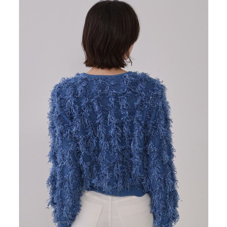 フリンジスパンコールニット【洗える】 | OPAQUE.CLIP | 詳細画像11 