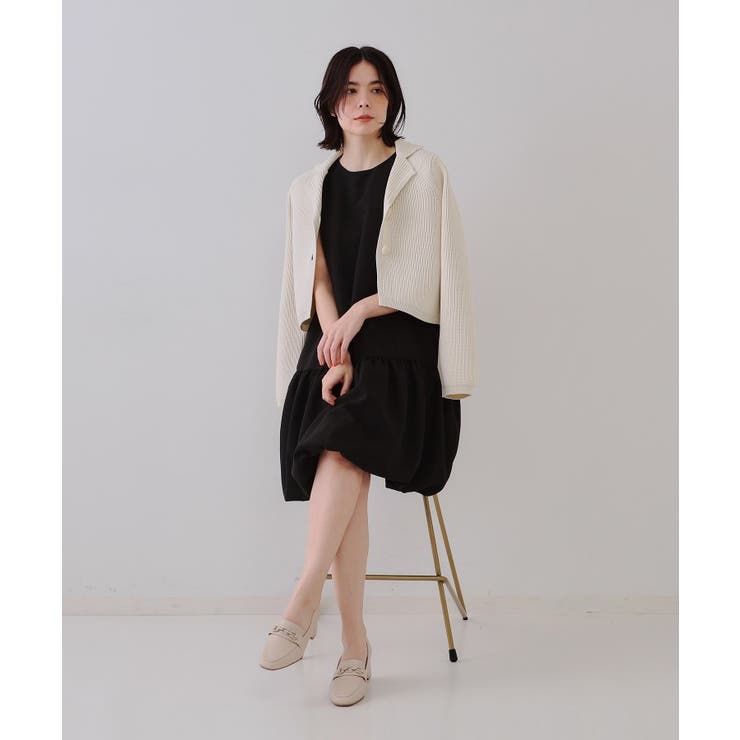 ショートニットカーディガン【洗濯機洗い可/抗ピル】 | OPAQUE.CLIP | 詳細画像3 