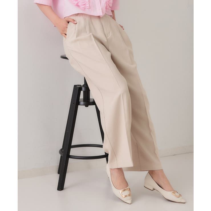 タックワイドパンツ/セットアップ対応【洗濯機洗い可】 | OPAQUE.CLIP | 詳細画像1 