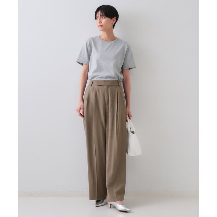 タックワイドパンツ/セットアップ対応【洗濯機洗い可】 | OPAQUE.CLIP | 詳細画像6 