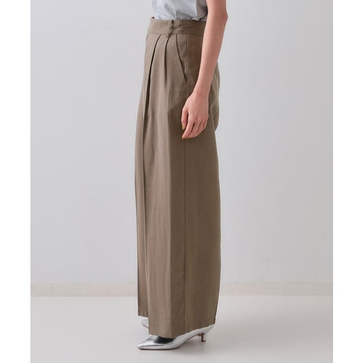 タックワイドパンツ/セットアップ対応【洗濯機洗い可】 | OPAQUE.CLIP | 詳細画像14 