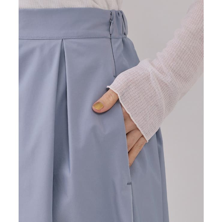 シャンブレータックフレアスカート【洗濯機洗い可】 | OPAQUE.CLIP | 詳細画像14 