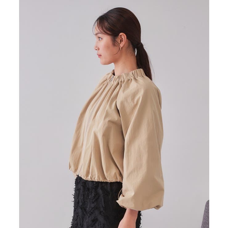 バルーンスリーブZIPブルゾン【洗濯洗い可】 | OPAQUE.CLIP | 詳細画像13 