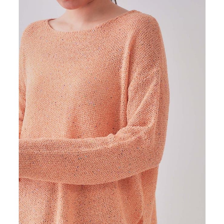 スパンコールボートネックニット【洗濯機洗い可】 | OPAQUE.CLIP | 詳細画像17 