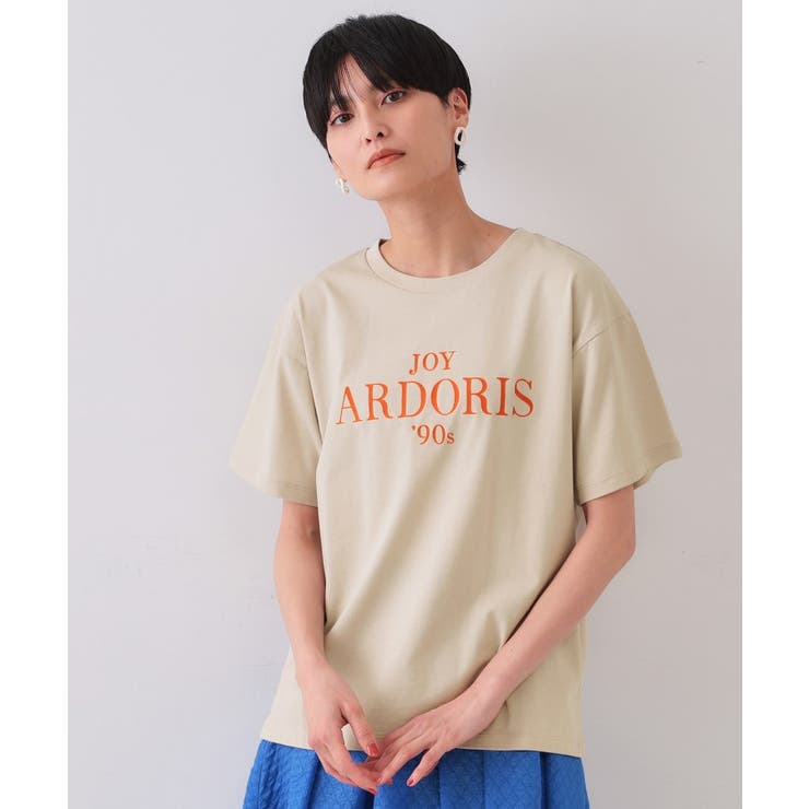 ライトベージュ(051) | フロッキーロゴTシャツ【洗濯機洗い可】 | OPAQUE.CLIP