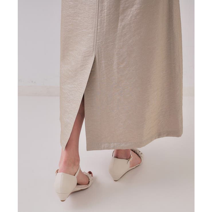 ラメAラインロングスカート【洗濯機洗い可】 | OPAQUE.CLIP | 詳細画像17 