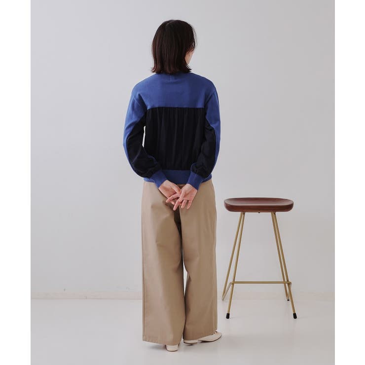 ギャザーフハクドッキングニット【洗濯機洗い可】 | OPAQUE.CLIP | 詳細画像11 