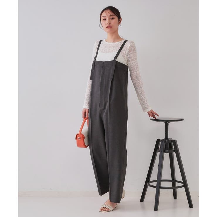 チャコールグレー(014) | ベアサロペット【洗濯機洗い可】 | OPAQUE.CLIP